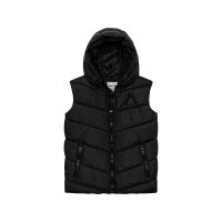 11GILET 6J: Black Puffa Gilet (3-8 Years)